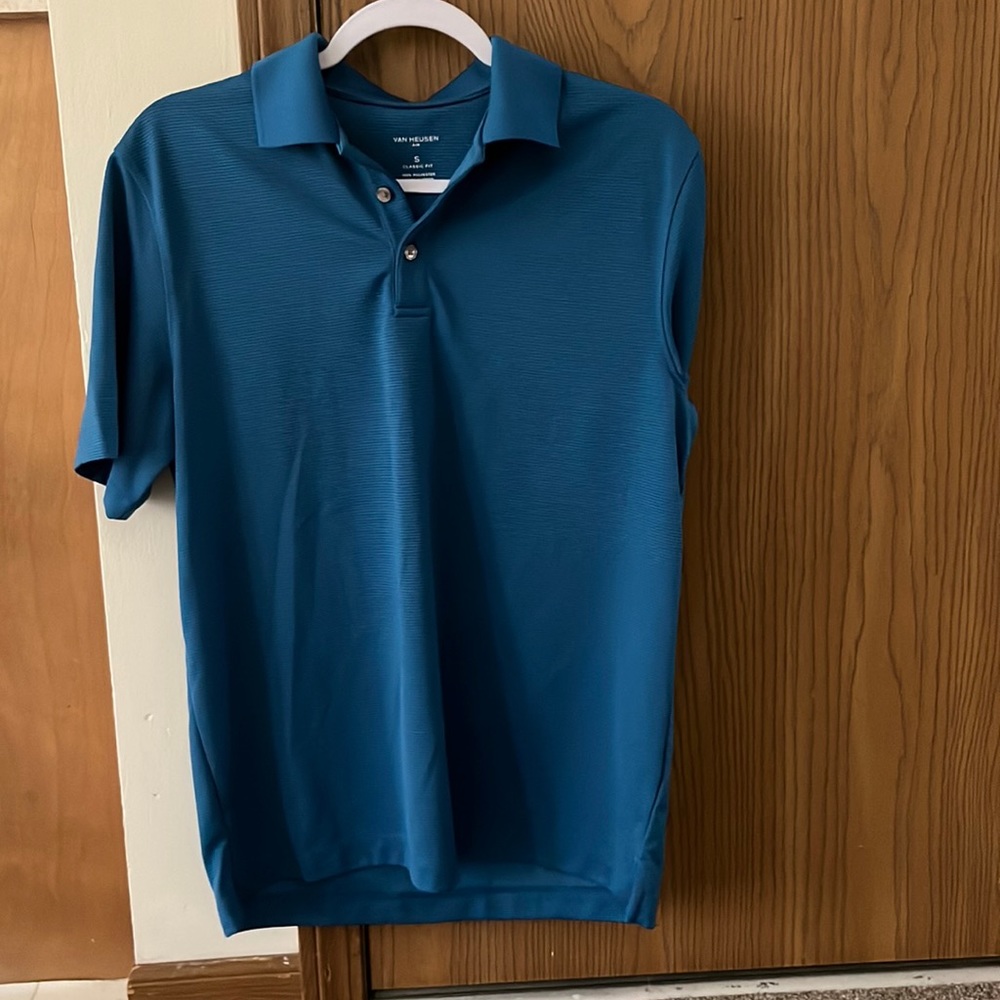 Men’s Light Blue Van Heusen Air Small Polo